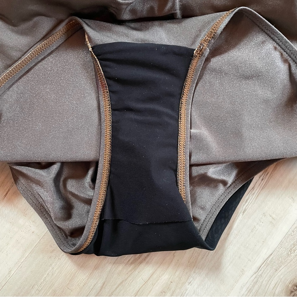 Ruched One-Piece Swimsuit in metallic gray - Picture 10 of 10